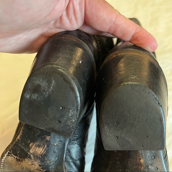 Justin 4705 Vintage Black Lizard and Leather Pull on Boot size 7 - Picture 10 of 16